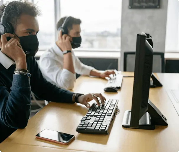 Visualization of a Employee at desk